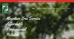 Desktop Screenshot of mountaintreeservice.com