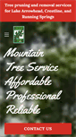 Mobile Screenshot of mountaintreeservice.com