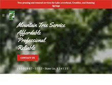 Tablet Screenshot of mountaintreeservice.com